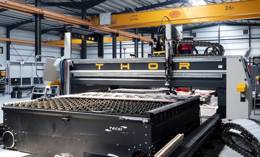 New steel plate processing machine for Murray Steel Products